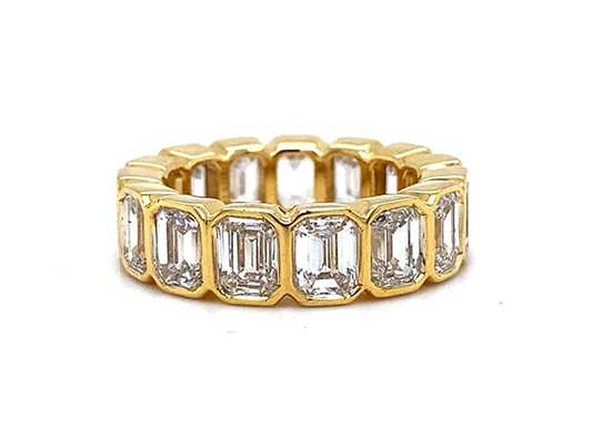 ETERNITY DIAMOND RING EMERALD CUTS